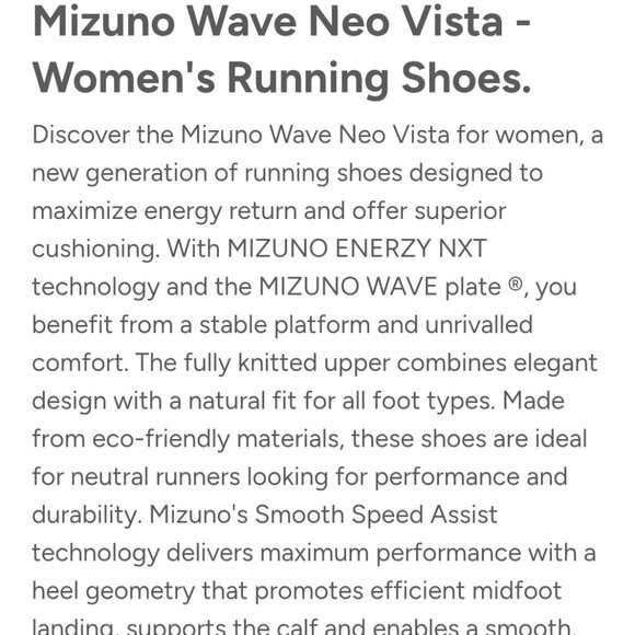 Mizuno Neo Vista Running Sneaker - Picture 3 of 7